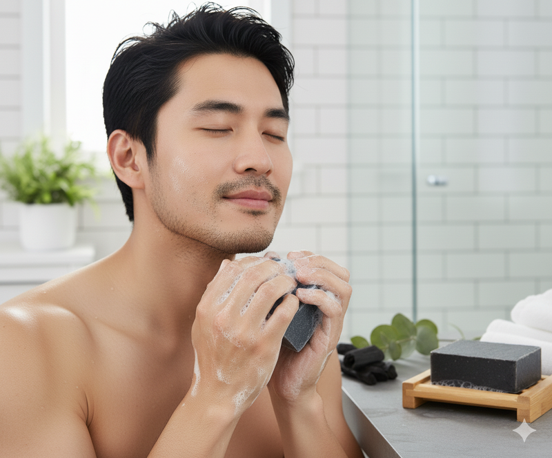 Handmade Activated Charcoal Soap Bar – Natural Detox, Oil Control & Acne Care